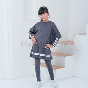 Baju Olahraga Anak Perempuan Setelan Celana Legging Rok Kaos Berenang Kekinian Usia 5 Sampai Tahun