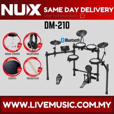 NUX DM-210 5 Piece Full Mesh Digital Electronic Drum Set Head By Remo ( DM210 / DM 210 )