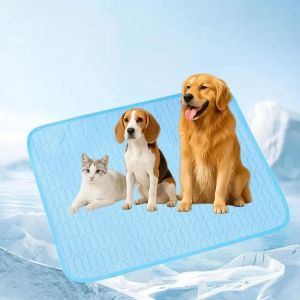MODERNLUX Breathable Cat Dog Cooling Mat Eco-Friendly Washable Pet Cooling Mat Durable Cool Ice Silk Sleeping Pad Summer Season