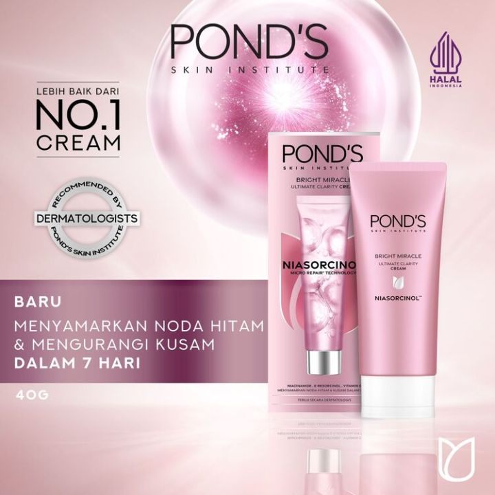 Ponds Bright Miracle Ultimate Clarity Niasorcinol Cream 40g Lazada