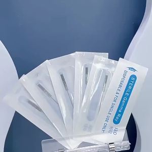 10PCS  เข็มเครื่องสัก   รอยสักคิ้วกึ่งถาวรและเข็มทาสีริมฝีปาก   ชุดเครื่องมือเข็มคิ้วแบบพ่นหมอกพิเศษสามเครื่องแบบกึ่งถาวรไม่มีสะเก็ด