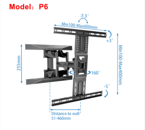 Universal TV Wall Mount Bracket 40-75 inche Swivel Tilt Swivel Monitor LCD LED Monitor Hanging