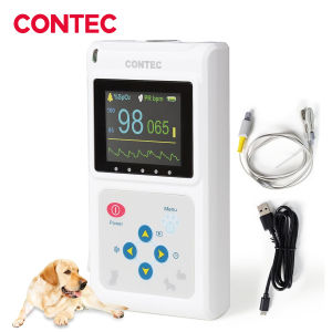 CONTEC CMS60D-VET Veterinary Pulse Oximeter Vet SPO2 Pulse Rate Monitor Ear/Tongue SPO2 Sensor