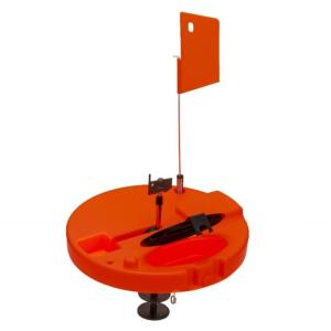 Ice Fishing Tip Up with Poles Flags 10.6in Thermal Tip Up Outdoor Winter Ice Fishing Insulator Cover Marker Flags