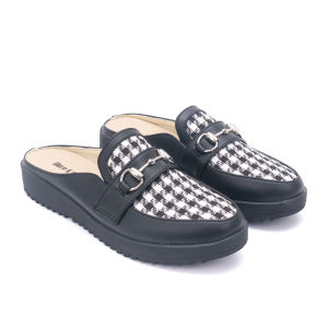 THREE & THREE - Sepatu Sandal Women Mules Flat Slip On Bustong Wanita BA99