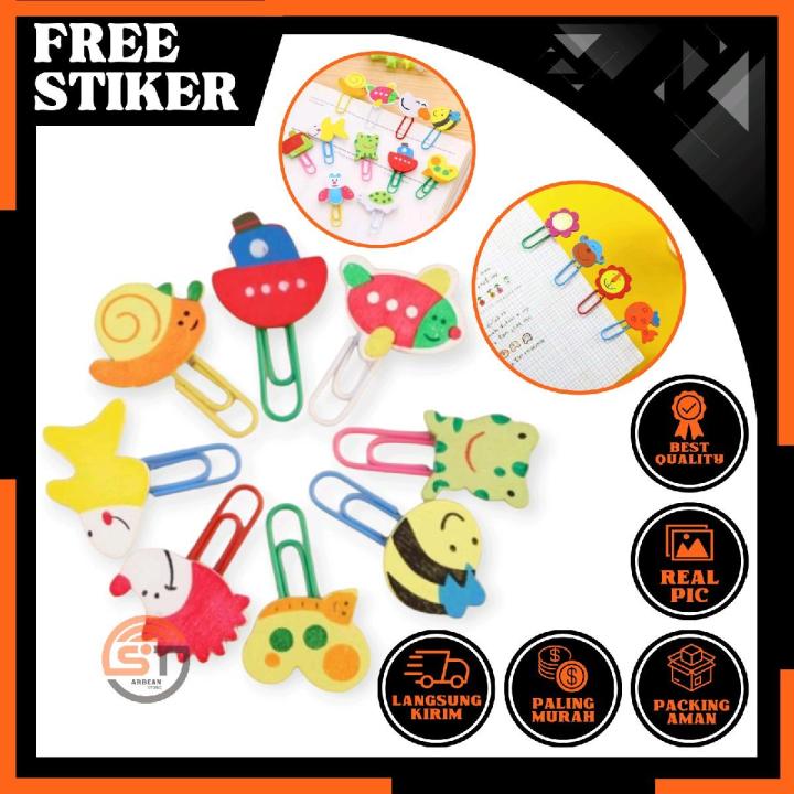 Paper Clip Segitiga Motif Animal Jepit Sudut Kertas Binatang Lucu main image 0
