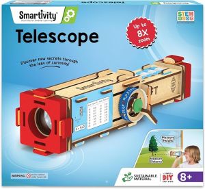 Smartivity Telescope Toy for Kids Age 8 9 10 11 12 13 14 Years Old | Measure Height & Distance | Birthday Gift for Boys & Girls | DIY Science Toys for Kids 8-14 Years | STEM Science Kit | Educational Toy