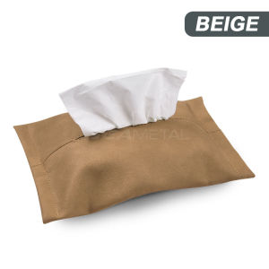 Seamital Hộp khăn giấy trên xe ô tô lông da treo mô túi lưu trữ nội thất xe hơi accessproes