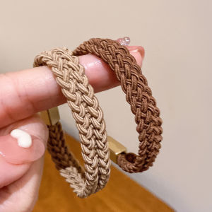 ที่คาดผมถักเปียกว้างสไตล์ชาแนลแฟชั่นสำหรับผู้หญิง