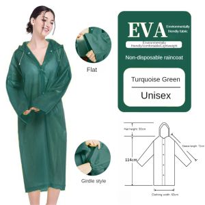 Aqrau 【50%OFF🎁】EVA Raincoatเสื้อกันฝนชุดกันฝนเสื้อกันฝน ผู้ใหญ่เสื้อกันฝนแบบหนาwaterproofเสื้อกันลมชุดกันน้ํา【มีสินค้าเพียงพอสำหรับการสั่งซื้อของคุณ📦】