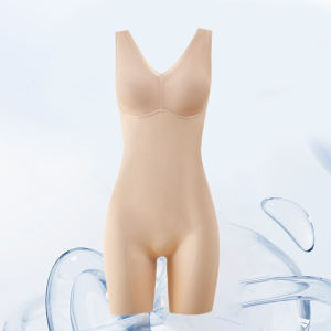【OFFICIAL】Veimia Targeted Compression Bodysuit Shapewear Shaping Pants Buttock-lifting Hip-hugging Underwear Breast-free One-piece High-waisted Shapewear Seamless Roll-up-free