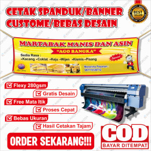 CETAK SPANDUK UKURAN JUMBO | GRATIS DESAIN