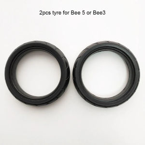 ยางรถเข็นเด็กสำหรับ Bugaboo Bee3 Bee5รถเข็นเด็กด้านหน้าหรือด้านหลังล้อยางแบบไม่มียาง PU Cover Compatible Pram อุปกรณ์เสริม