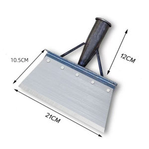 Multifunctional Manganese Steel Outdoor Garden Hoe Scraper / Weeding Deicing Faecal Scraper Saw Blade Spade
