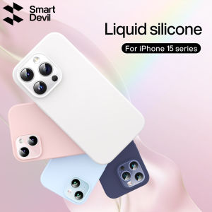 SmartDevil Phone Case for iPhone 15 Pro Max Case iPhone 16 Pro Max Case iPhone 15 Pro Case iPhone 15 Plus Case iPhone 15 Case Cover Soft Liquid Silicone Shockproof Protect Casing