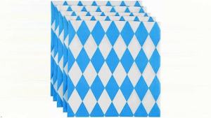 ASTARON 60 Oktoberfest Napkins Bavarian Paper Napkin for Party Decoration 33x33cmMunich Beer Tents Table DecorationGerman Beer Festival Supplies