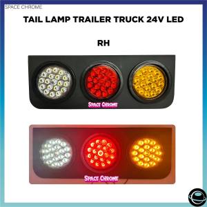 TAIL LAMP TRUCK TRAILER LED 24V IRON PLATE (TAPAK BESI)