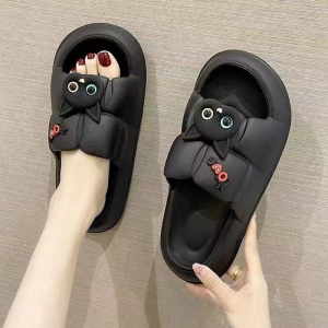 Dejavu Sandal Korea Jelly Slip On Pita Kucing Sendal Elastis Empuk Sandal Rumah Kamar Mandi Anti Slip HSN106