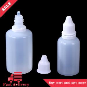 [COD] 10PCS 5 10 15 20 30 50ml Empty Plastic Dropper Bottle Paint Beauty Oil Squeezable Refillable Bottle Cosmetics Storage Bottles