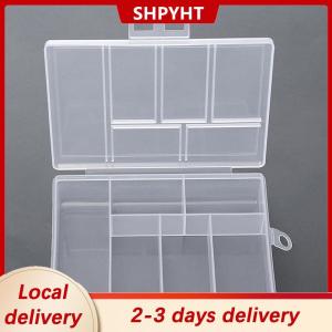 [COD] SHPYHT Local delivery Ship within 24 hours Portable Transparent 6 Grids Storage Boxes For Buttons Beads Containers Case