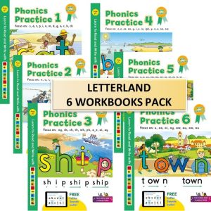 Letterland Phonics Practice 1-6 Workbooks in a pack