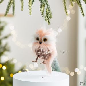 NALANILI Vải nỉ Đồ trang trí hình thú cho dịp Giáng sinh. Hình thú nhồi bông Dây treo Tượng nhồi bông  Kết cấu mềm mại.  dây chuyền hình cây thông Noel Đồ trang trí cây thông Noel