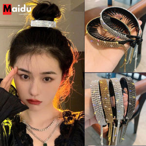 Maidu Jewelry Phụ Kiện Tóc Quả Bóng Tua Rua Khoan Đèn Flash Mới Kẹp Giữ Tóc Đuôi Ngựa Phụ Kiện Giữ Đầu Cho Nữ