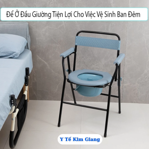 Ghế Bô Vệ Sinh Gấp Gọn FS-899 Cho Người Già Người Bệnh Khung Sắt Sơn Tĩnh Điện [HÀNG CÓ SẴN]