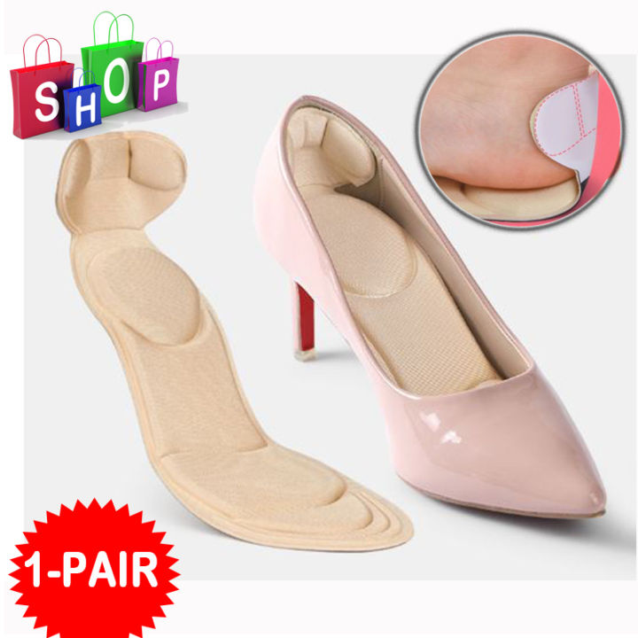 SHOE PAD001 1Pair. Women heel pads non slip Inserts soft sponge massage woman heel protector insoles for shoes