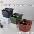 Vision Coffee Grind Knock Box with Removable Knock Bar Coffee Powder Residue Trash Can Espresso Dump Bin with Non-Slip Base Espresso Ground Container. 