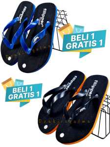 promo beli 1 gratis 1 sandal jepit filipper casual junior anak plat terbaru