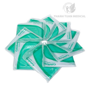 (RẺ VÔ ĐỊCH) Túi Hậu Môn nhân tạo 1 MẢNH 2 viền dính COLOBAG - NK Thái Lan (H/10 cái) Túi mềm mại không gây kích ứng da