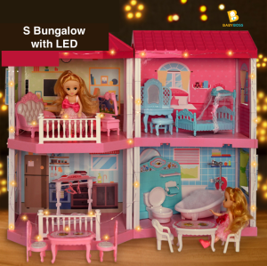 BabyBoss Premium Luxury Large Doll House Princess House Villa Castle Bungalow Pretend Play Rumah Mainan GELISI