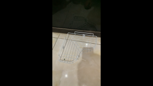 RAK SUDUT KAMAR MANDI GANTUNG BESI KUAT POJOK DINDING