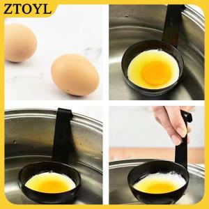 ZTOYL Trứng nồi hơi nồi cup Shaper cho Frying Pan poacher ly mini luộc gắn tai luộc Maker thép không gỉ poacher ly