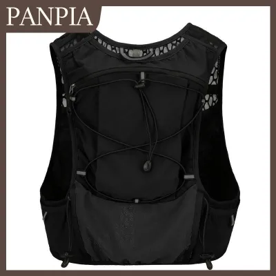 PANPIA 5L Hydration vest Trọng lượng nhẹ chạy Ba lô thoáng khí ngoài trời Trail Marathon đi bộ đường dài thiết yếu