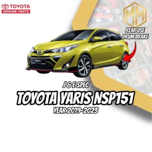 TOYOTA  KE PAD FRONT & REAR FOR YARIS VIOS NCP42 2002-2007 NCP93 2008-2013 NCP150 NCP151 2013-2022