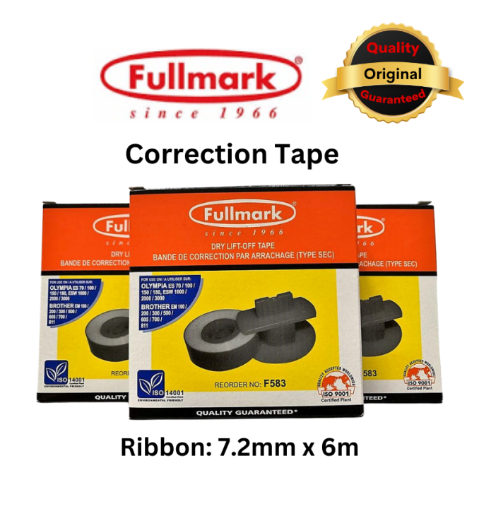 Fullmark Typewriter Correction Tape F583 / Dry Lift-Off Tape for ...