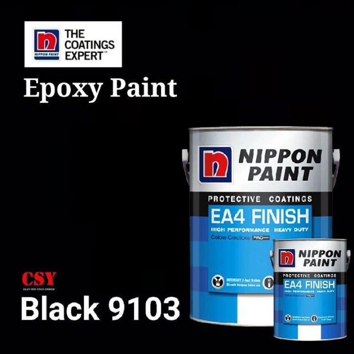 NIPPON PAINT Epoxy Floor Paints 5 Liter Black 9103 Lazada