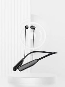 หูฟังบลูทูธ BONINE เล่นได้ 100 ชั่วโมง หูฟังไร้สายเบสพร้อมไมโครโฟน หูฟังสเตอริโอแบบคล้องคอสำหรับเล่นกีฬา