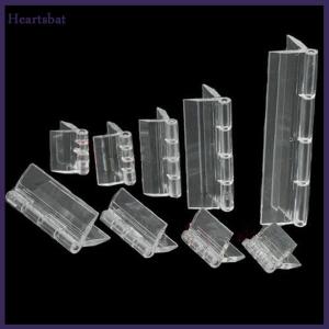 [Heartsbat] 10PCS Durable Clear Acrylic Folding Hinges Transparent Plexiglass Hinge 5 Sizes