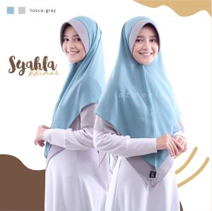 Azmeela Hijab Syahla 2 Layer 2 Warna: Hijab Elegan & Nyaman
