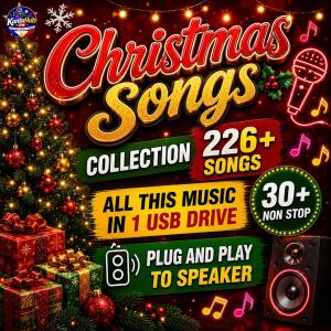 CHRISTMAS 226 SONGS COLLECTION FLASH DRIVE MP3 320KBPS QUALITY