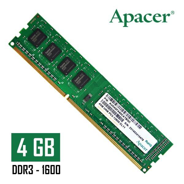 Ram Apacer 4gb Apacer 8gb Ddr3 1600mhz Apacer 4GB DDR3 1600MHz