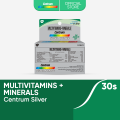 Centrum Silver Advance 30s Multivitamins + Minerals for 50+ Healthy Heart, Eyes; Energy, Immunity. 