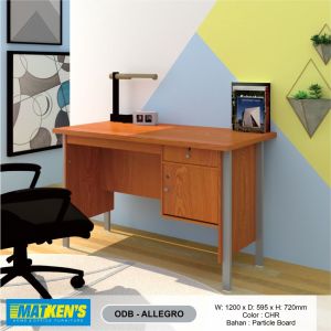 Trenz Furniture - Meja Tulis Kantor Besi dengan Laci size Besar Meja Kerja Besi Termurah ODB ALLEGRO