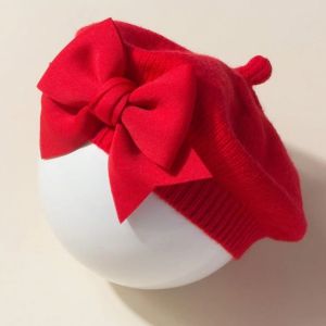 EASYEAH Solid Color Baby Beret Hat Soft Spring Hair Accessories Beanie Caps Knitted Painters Hat for Newborn Baby 1-3 years