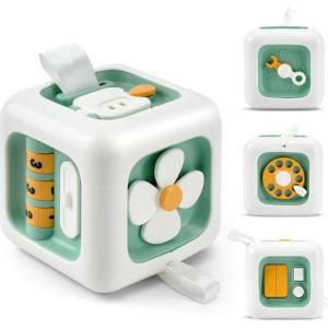 ~Dari KL~ 6in1 Mainan Busy Cube Bayi mainan Sensorik MontessoriBaby Busy Cube Travel Toys Fidget Toy Educational Montessori Sensory Travel Toys develop Sensory
