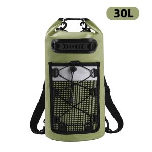 20L/30L Waterproof PVC Dry Bag Women Men Swimming Backpack Kayak Trekking Drifting Rafting Surfing Boating Outdoor Sport Bag