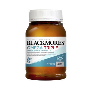 Blackmores Omega Triple Super Strength Fish Oil 150 Kapsul | Jenama No.1 Australia | Suplemen Anti Radang
